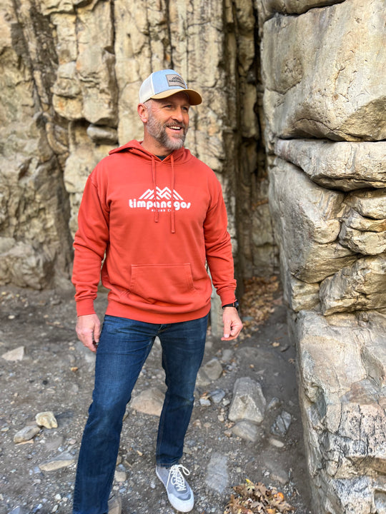 Timpanogos Hiking Co. - Vintage Mountain Blend Hoodie (Red Rock)