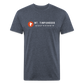 Mt. Timpanogos (Coordinates) - Premium Graphic Tee - heather navy