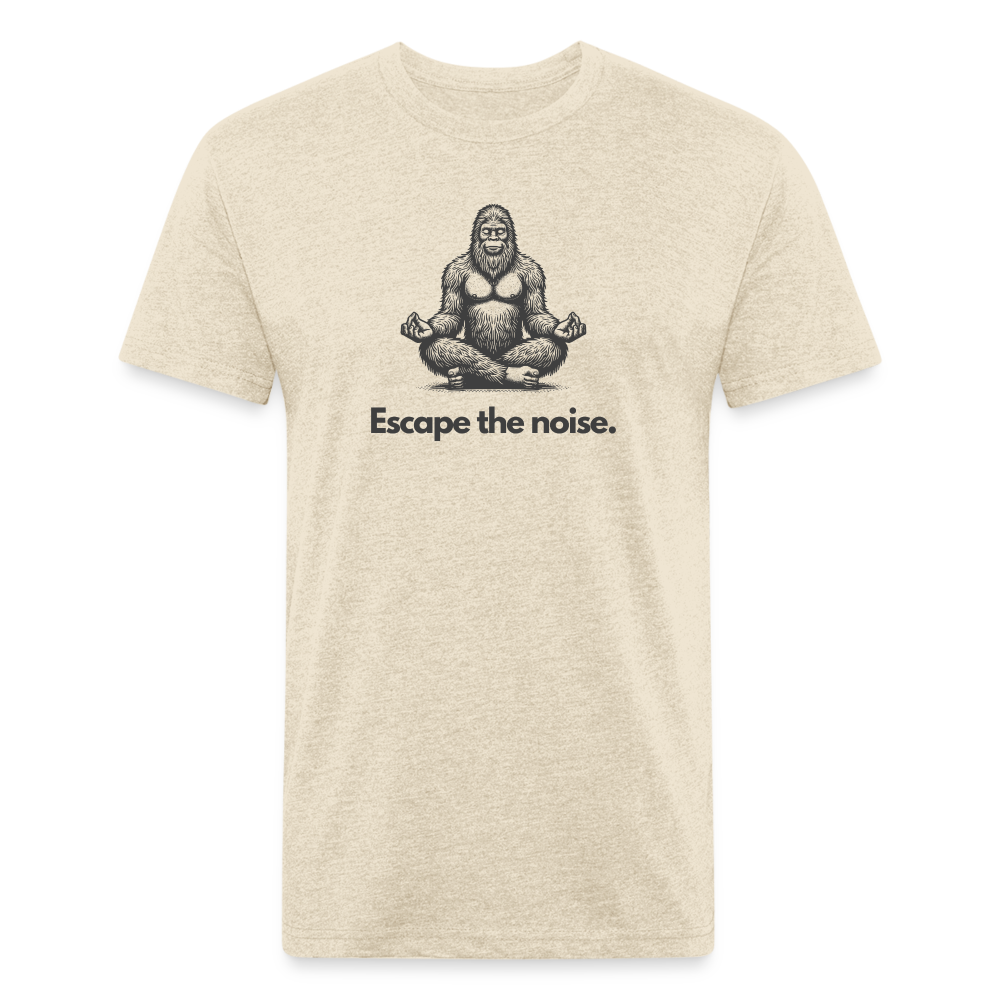 Escape the Noise (Bigfoot) - Premium Graphic Tee - heather cream