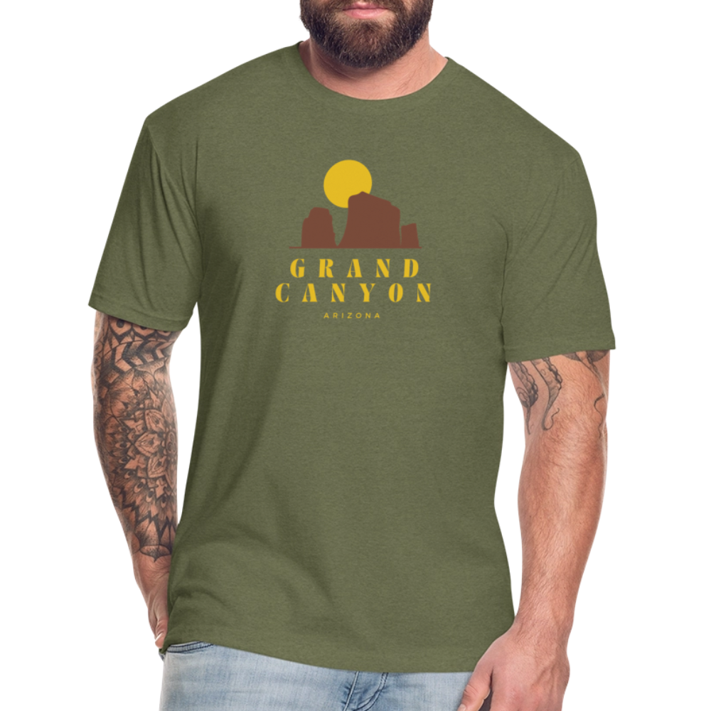 Grand Canyon - Premium Graphic Tee - heather military green