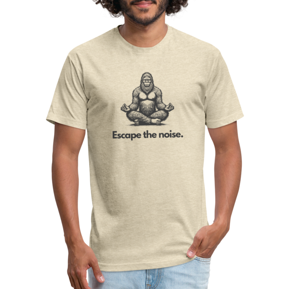 Escape the Noise (Bigfoot) - Premium Graphic Tee - heather cream