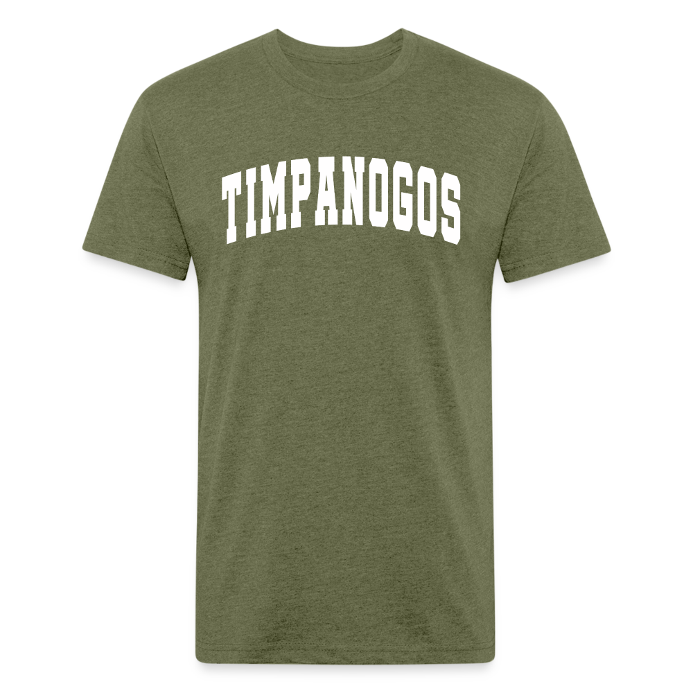 Timpanogos (retro college) - Premium Graphic Tee - heather military green