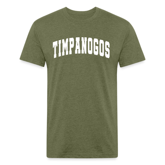 Timpanogos (retro college) - Premium Graphic Tee - heather military green