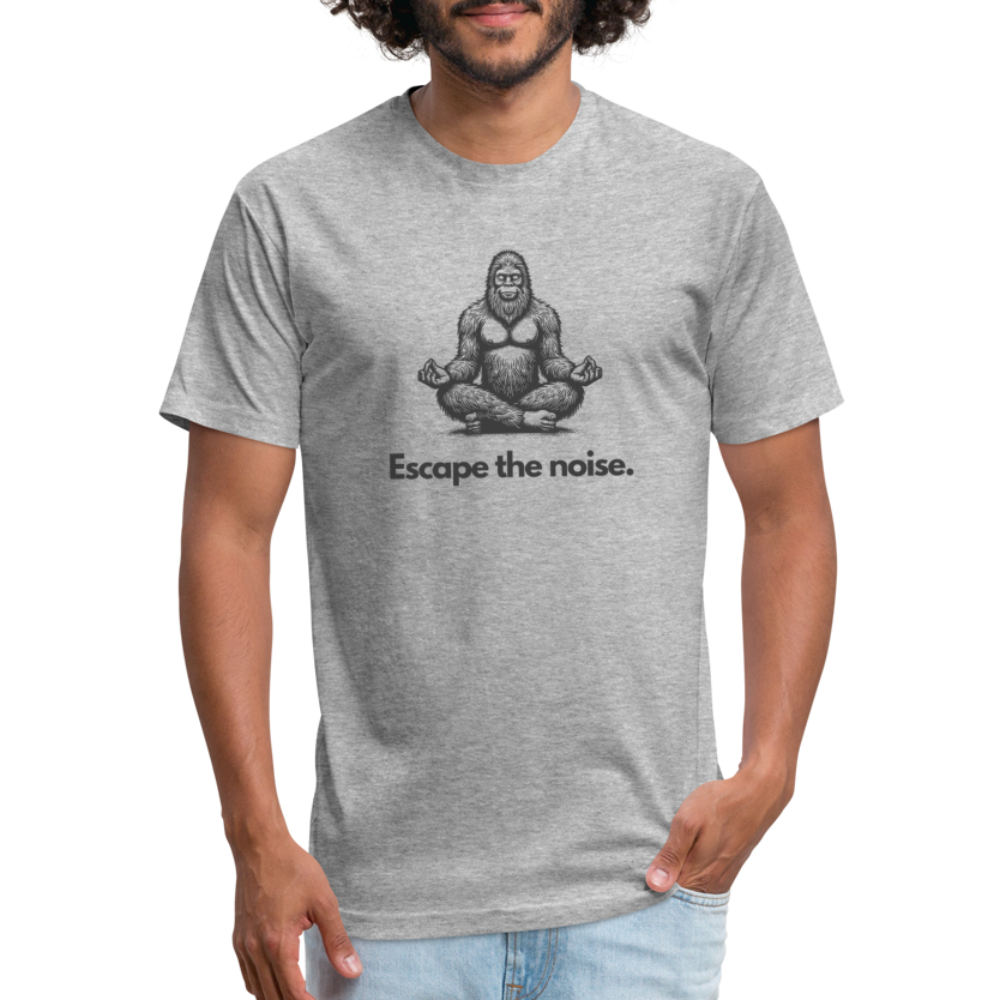 Escape the Noise (Bigfoot) - Premium Graphic Tee - heather gray