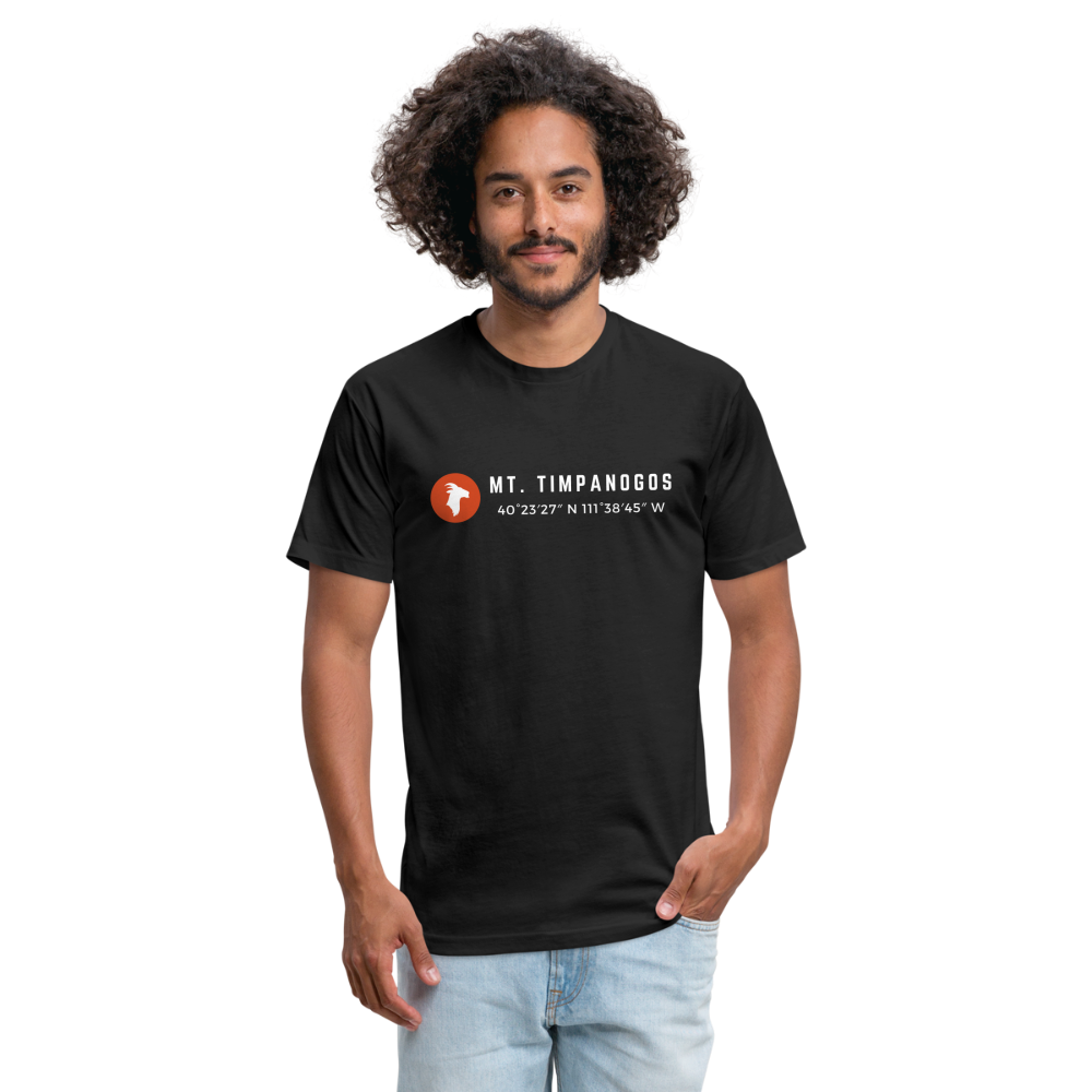 Mt. Timpanogos (Coordinates) - Premium Graphic Tee - black