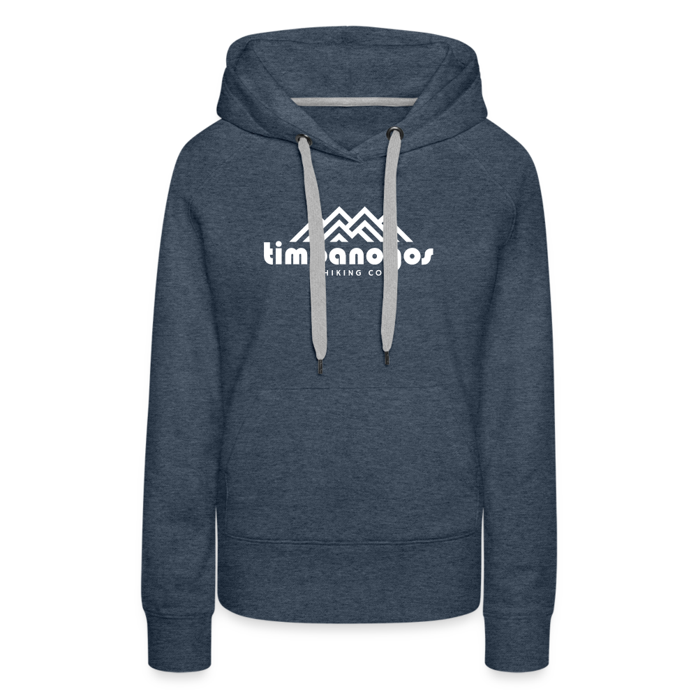 Timpanogos Hiking Co. (official) - Women’s Fitted Hoodie - heather denim