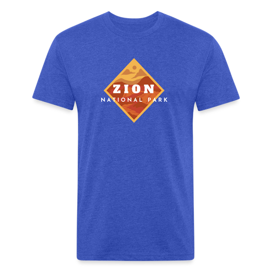 Zion National Park - Premium Graphic Tee - heather royal