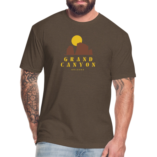 Grand Canyon - Premium Graphic Tee - heather espresso