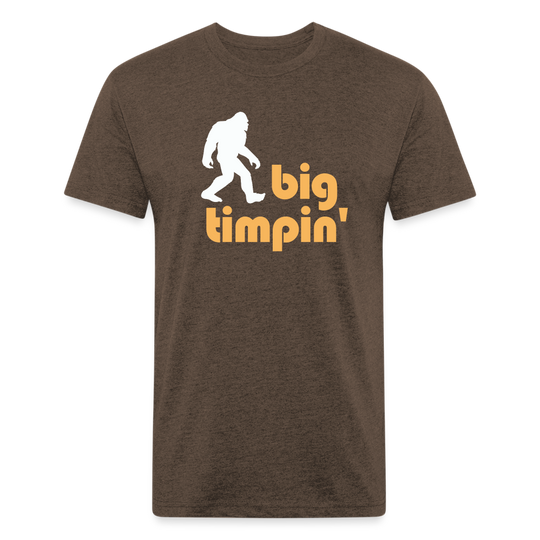 Big Timpin' - Premium Graphic Tee - heather espresso