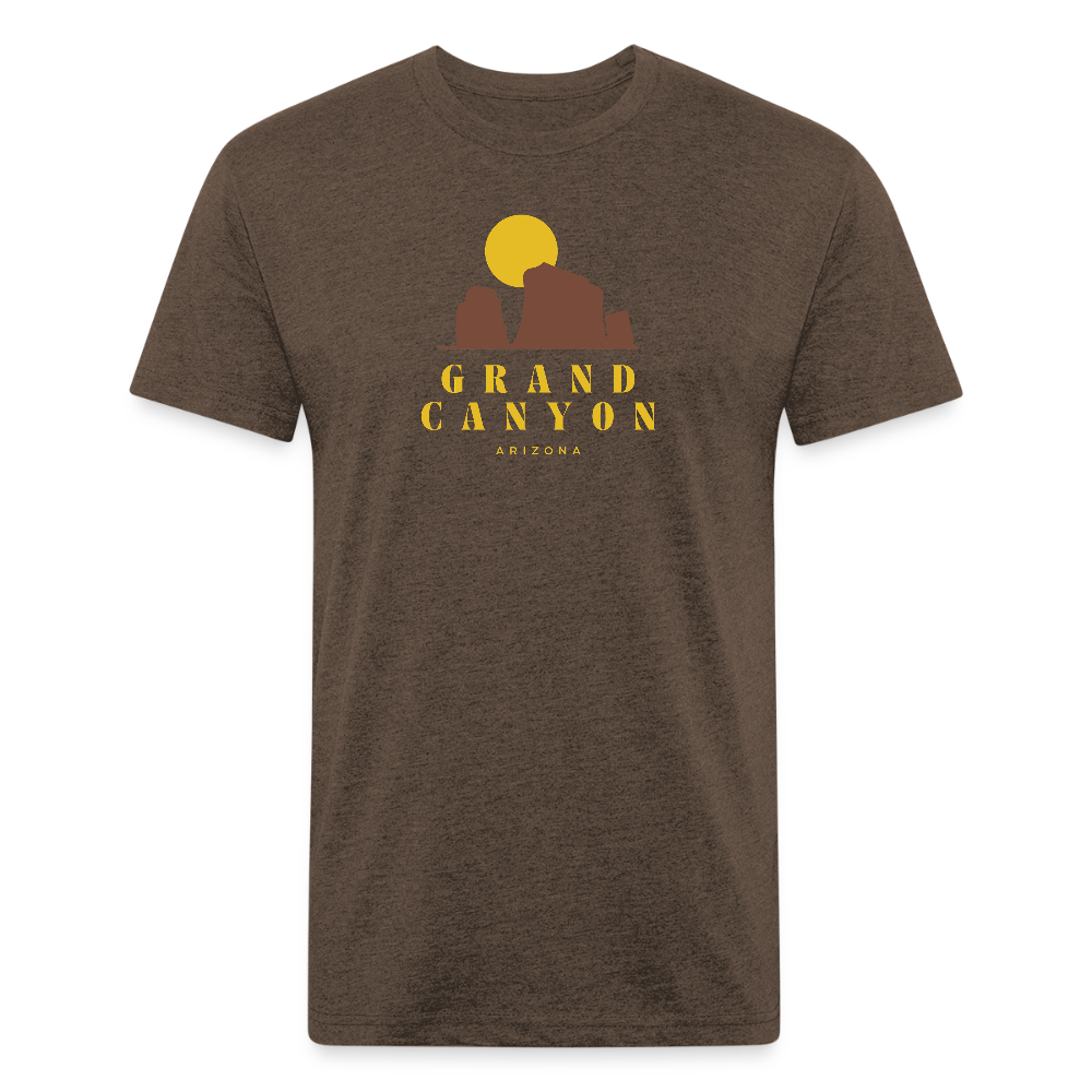 Grand Canyon - Premium Graphic Tee - heather espresso