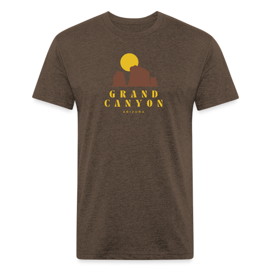 Grand Canyon - Premium Graphic Tee - heather espresso