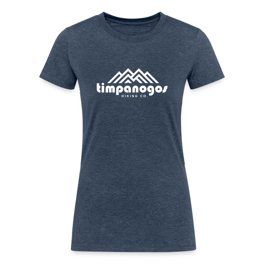 Timpanogos Hiking Co. (official) - Women's Tri-Blend Organic T-Shirt - heather navy