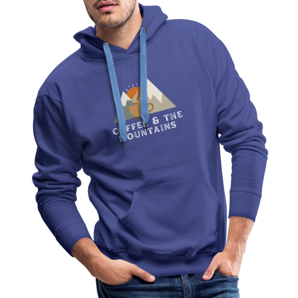 Coffee & the Mountains - Men’s Premium Hoodie - royal blue