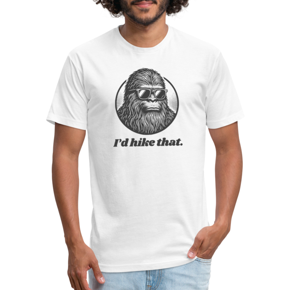 I'd Hike That (Bigfoot) - Premium Graphic Tee - white