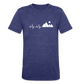 Mountain Pulse - Tri-Blend T-Shirt - heather indigo