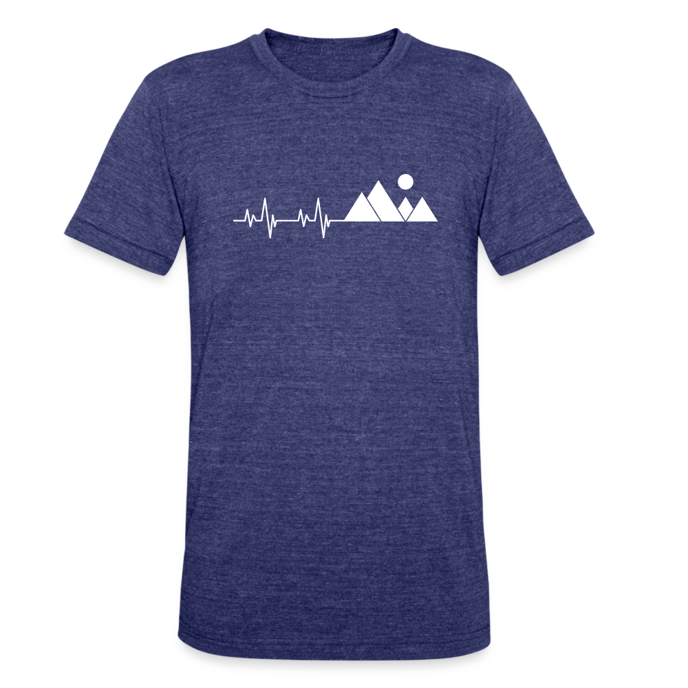 Mountain Pulse - Tri-Blend T-Shirt - heather indigo