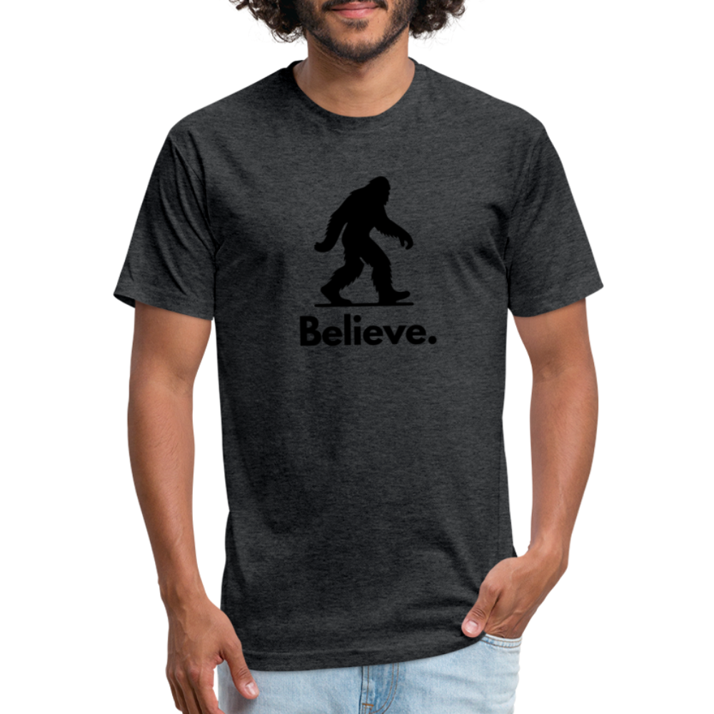 Believe (Bigfoot) - Premium Graphic Tee - heather black