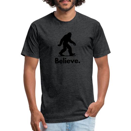 Believe (Bigfoot) - Premium Graphic Tee - heather black