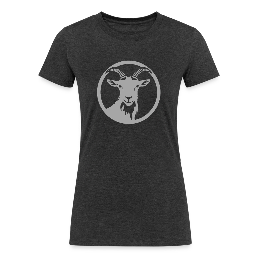 Goat Energy - Women's Tri-Blend Organic T-Shirt - heather black