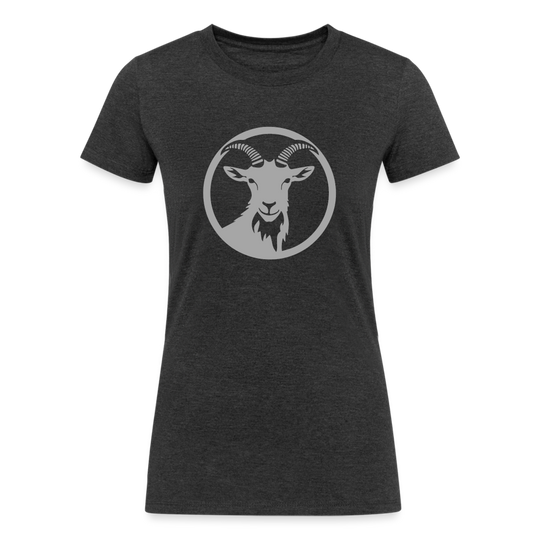 Goat Energy - Women's Tri-Blend Organic T-Shirt - heather black