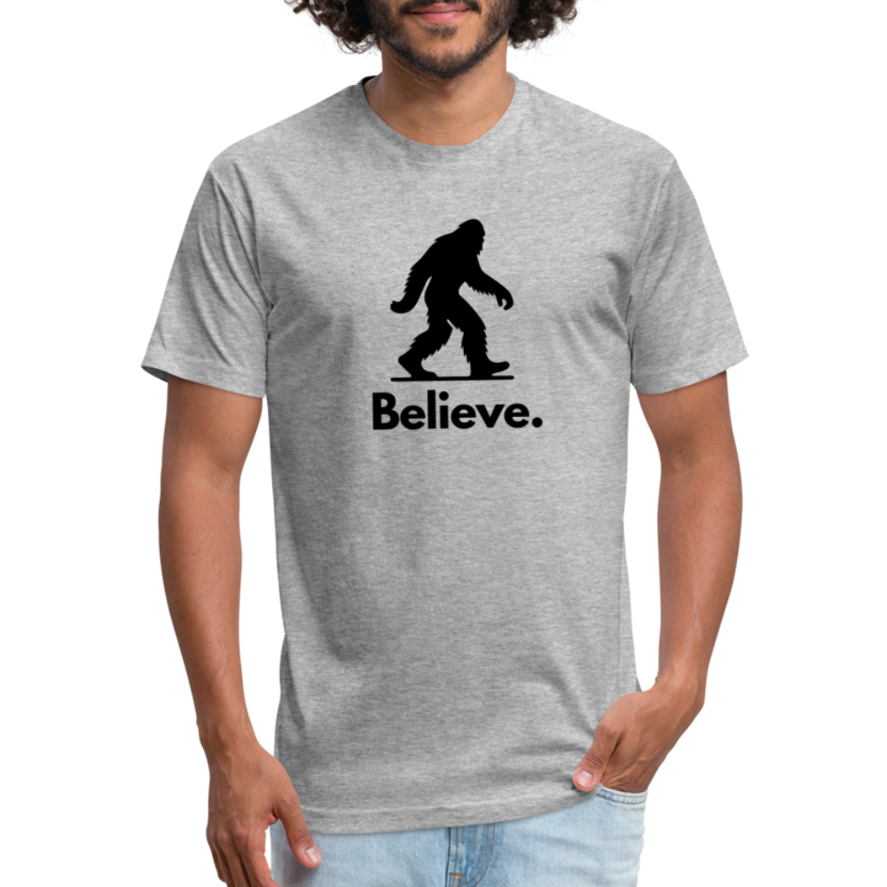 Believe (Bigfoot) - Premium Graphic Tee - heather gray