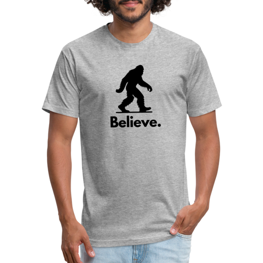 Believe (Bigfoot) - Premium Graphic Tee - heather gray