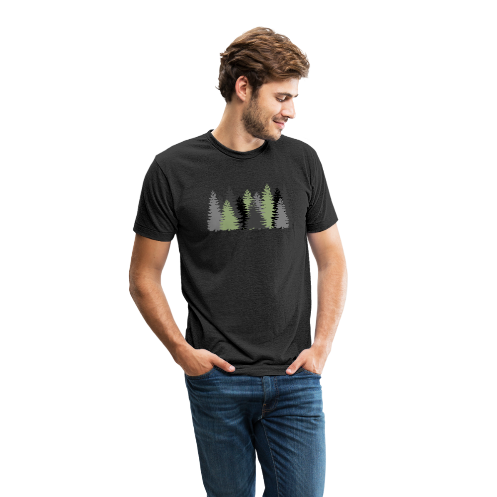 Trees - Tri-Blend T-Shirt - heather black