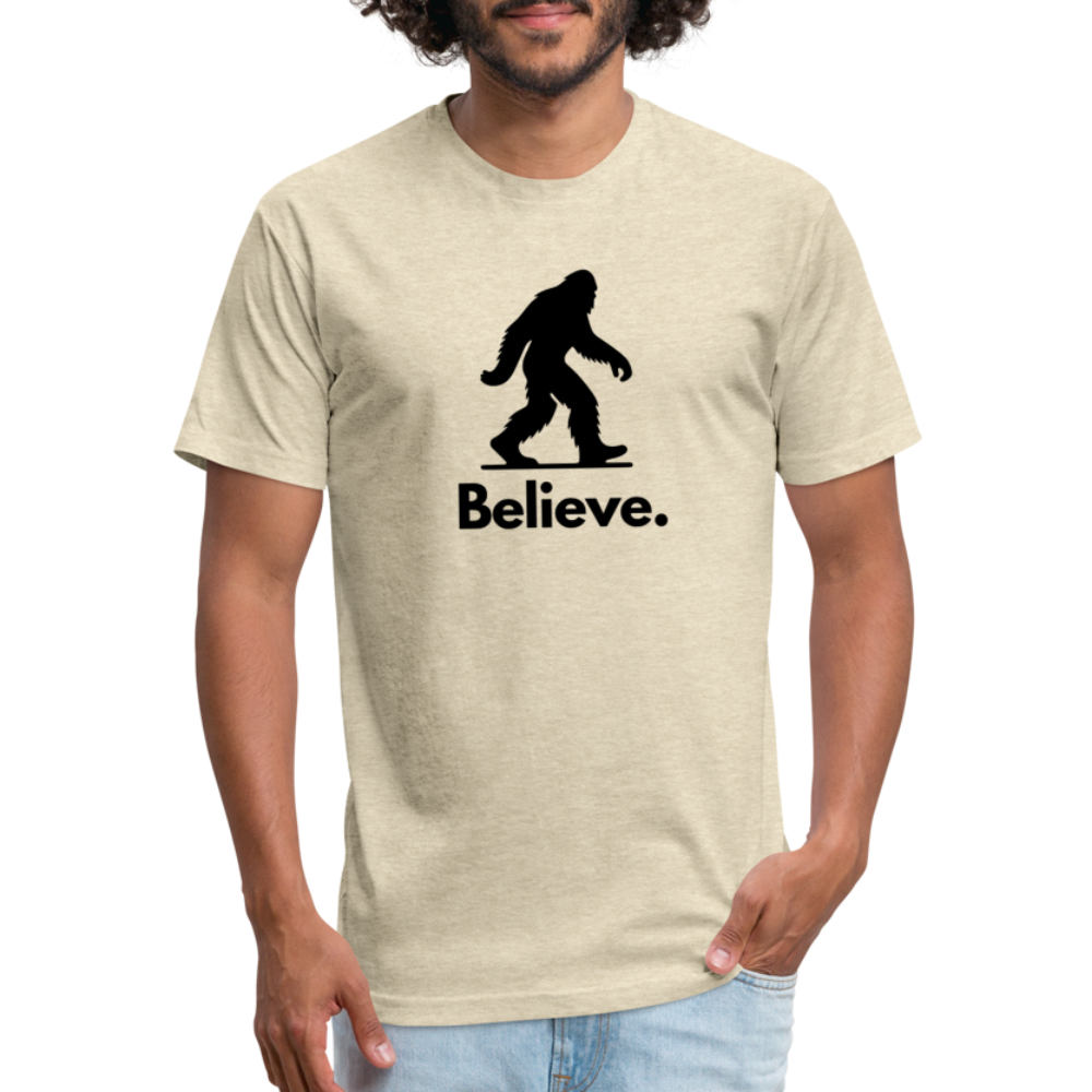 Believe (Bigfoot) - Premium Graphic Tee - heather cream