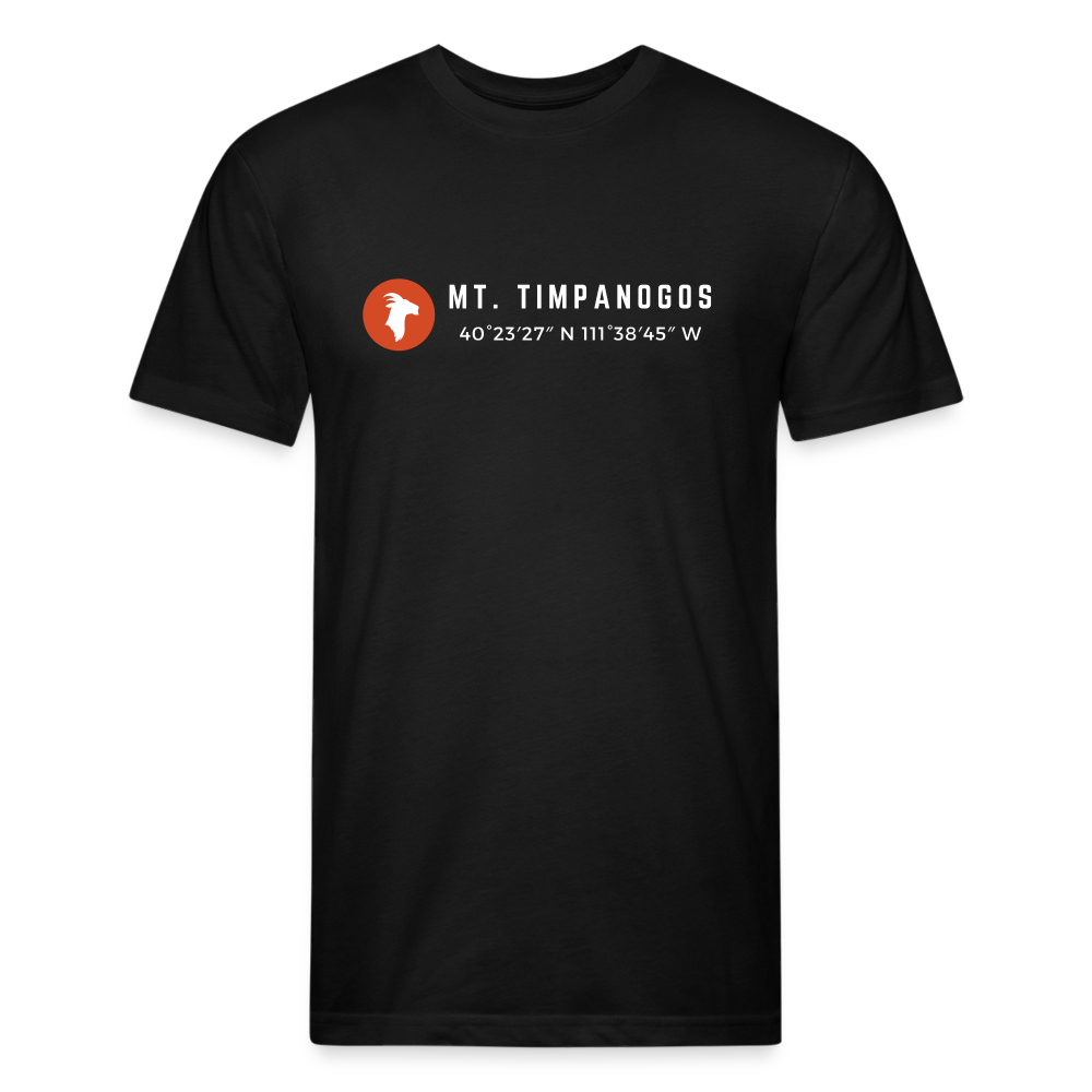 Mt. Timpanogos (Coordinates) - Premium Graphic Tee - black