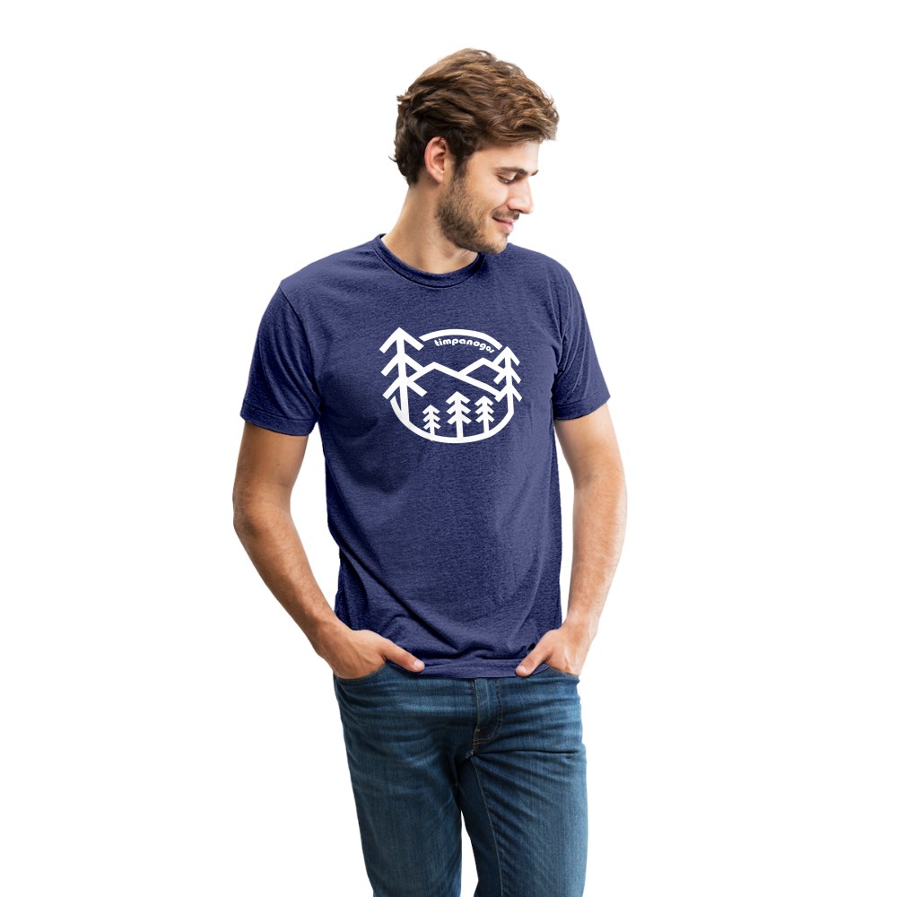 Retro Forest - Tri-Blend T-Shirt - heather indigo