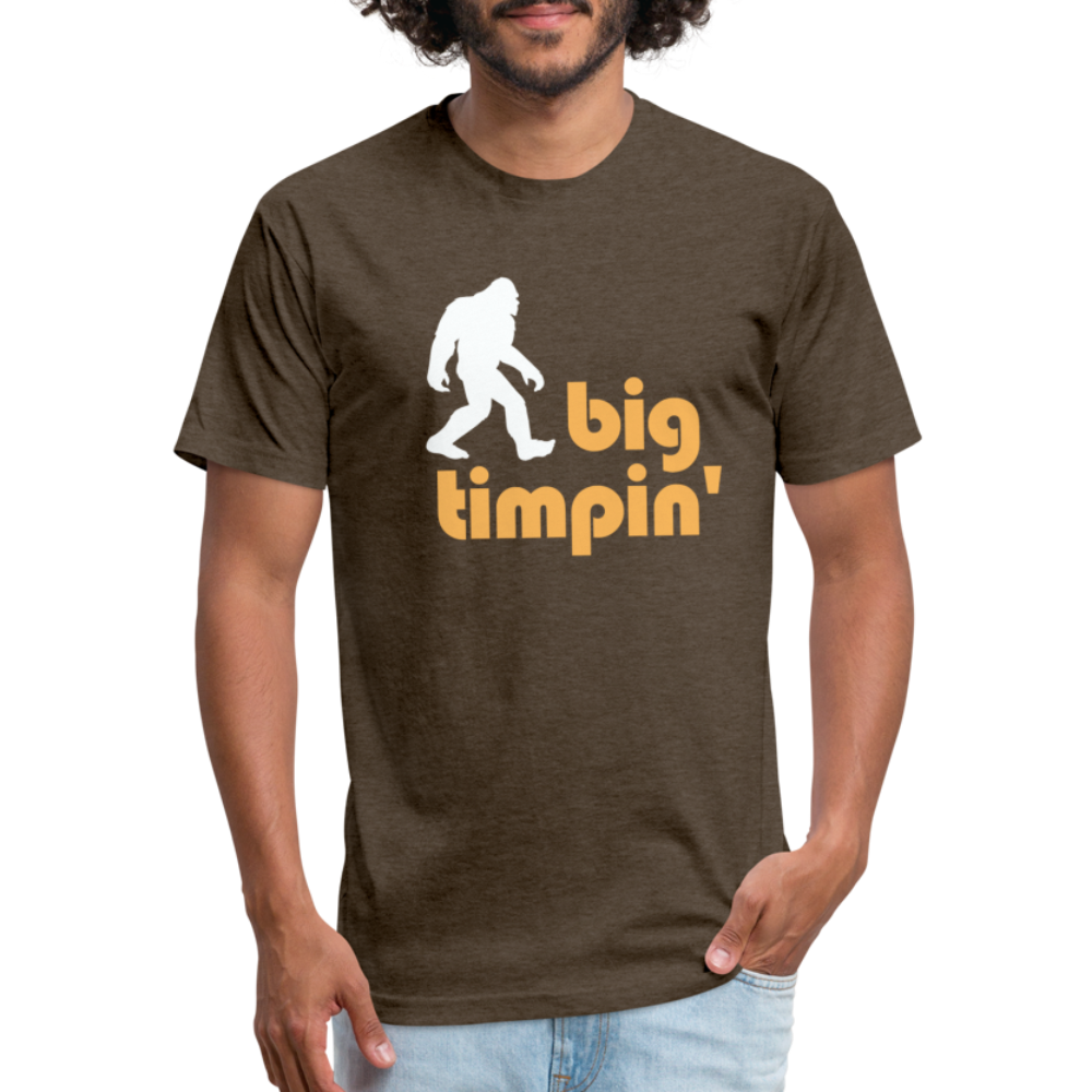 Big Timpin' - Premium Graphic Tee - heather espresso