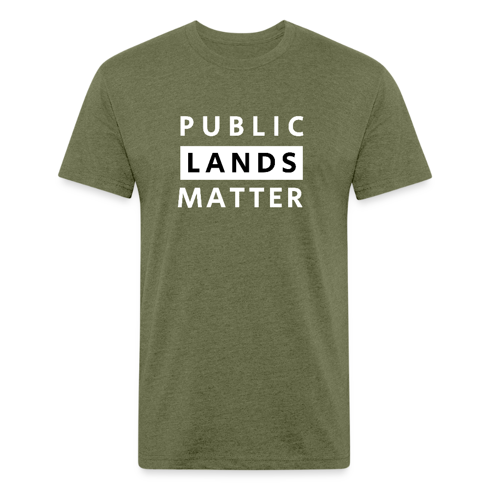 Public Lands Matter - Premium Graphic Tee - heather military green