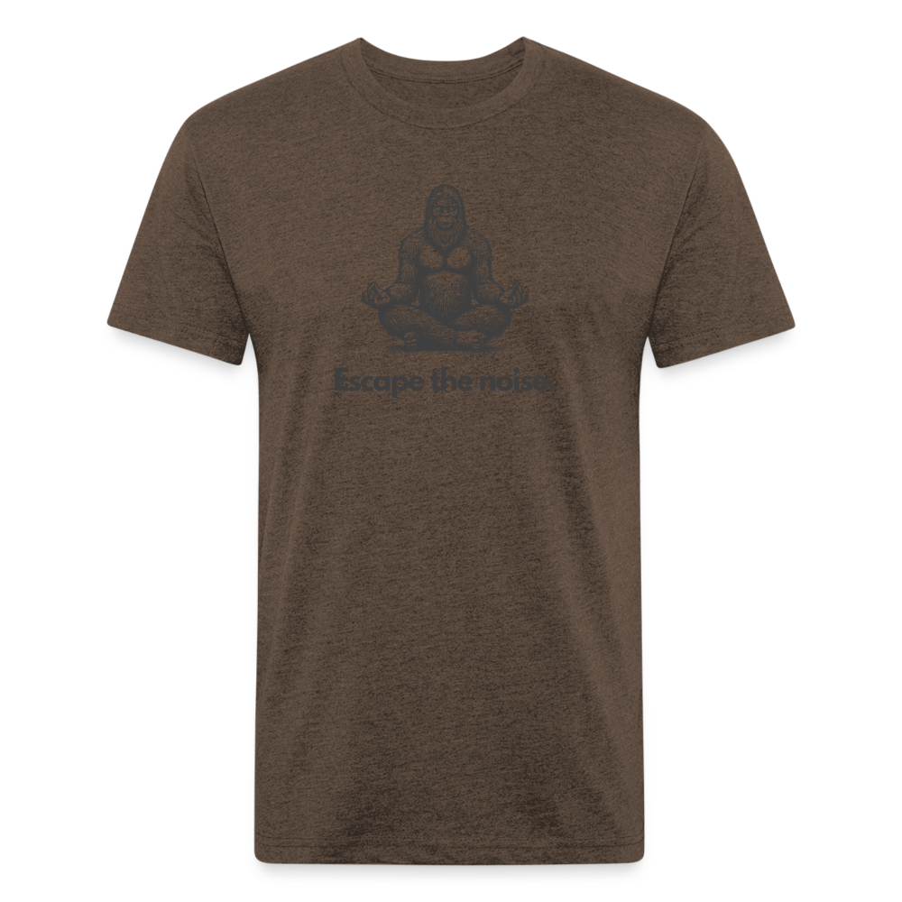 Escape the Noise (Bigfoot) - Premium Graphic Tee - heather espresso