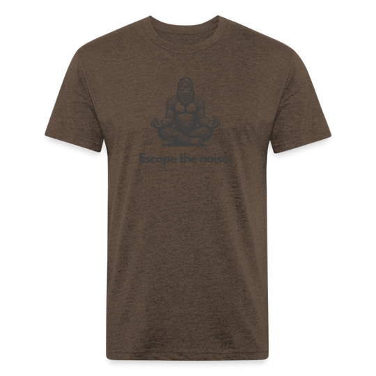 Escape the Noise (Bigfoot) - Premium Graphic Tee - heather espresso