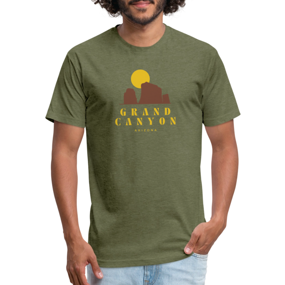 Grand Canyon - Premium Graphic Tee - heather military green