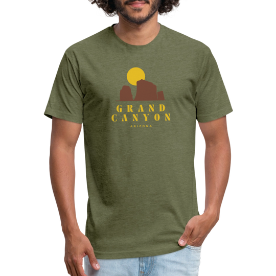 Grand Canyon - Premium Graphic Tee - heather military green