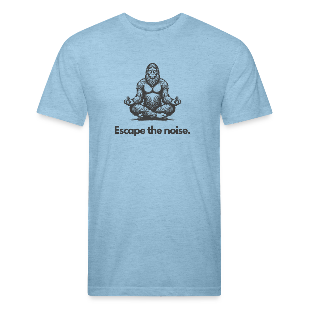 Escape the Noise (Bigfoot) - Premium Graphic Tee - heather blue