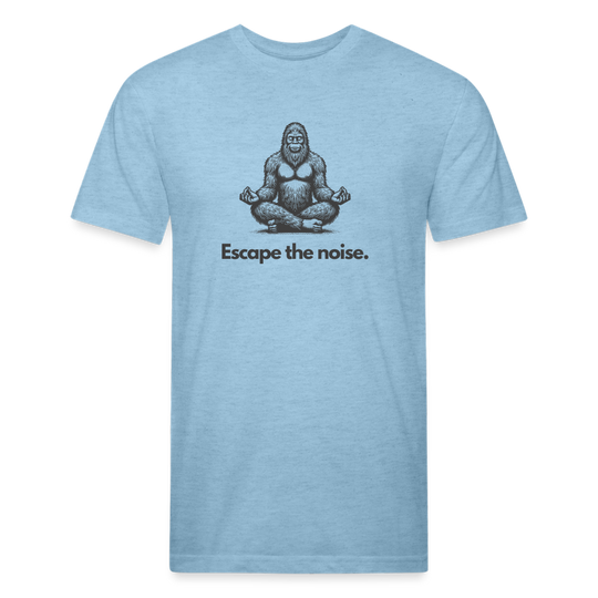 Escape the Noise (Bigfoot) - Premium Graphic Tee - heather blue