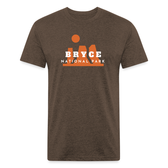 Bryce Canyon - Premium Graphic Tee - heather espresso