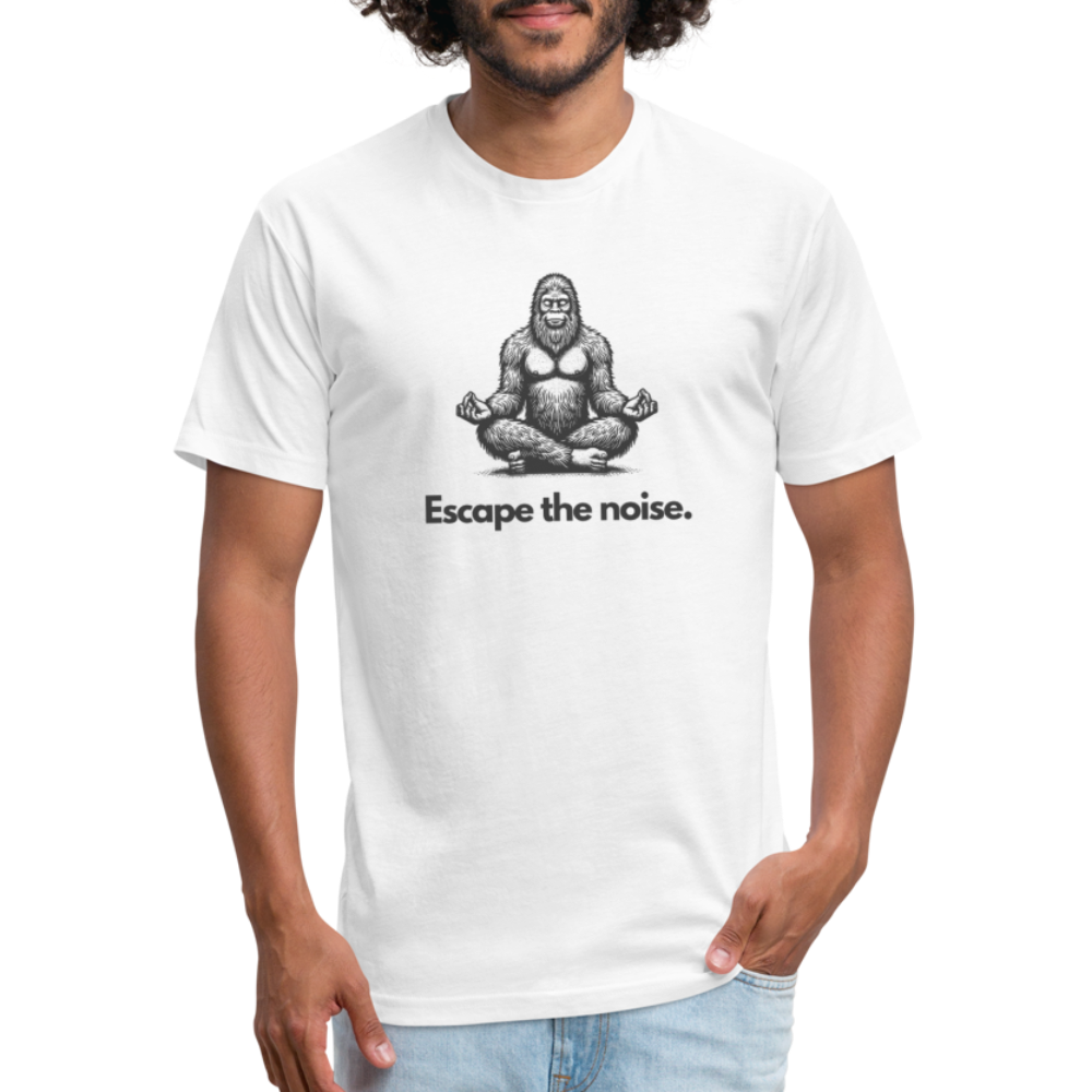 Escape the Noise (Bigfoot) - Premium Graphic Tee - white