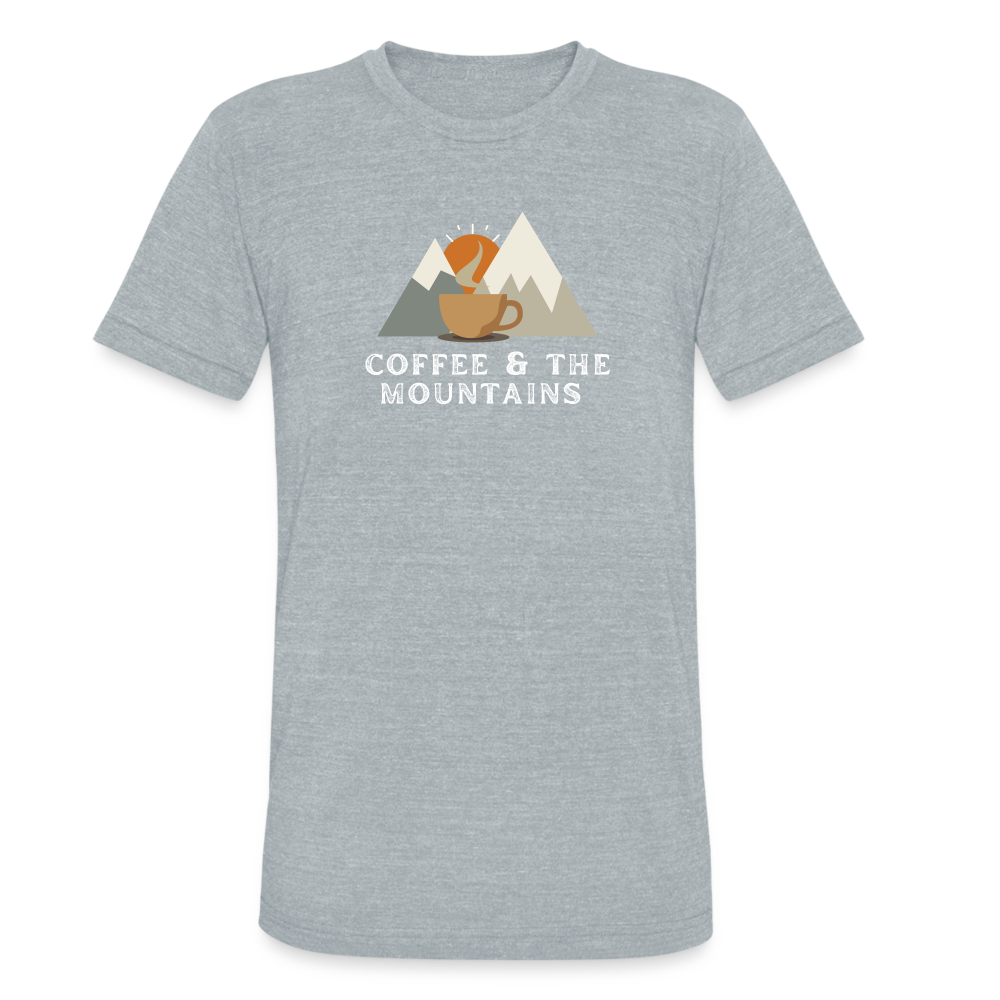 Coffee & the Mountains - Tri-Blend T-Shirt - heather grey