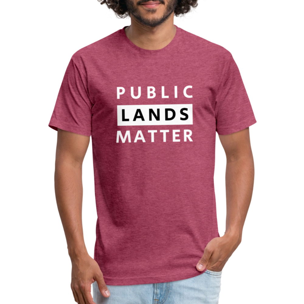 Public Lands Matter - Premium Graphic Tee - heather burgundy