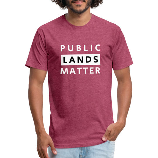 Public Lands Matter - Premium Graphic Tee - heather burgundy