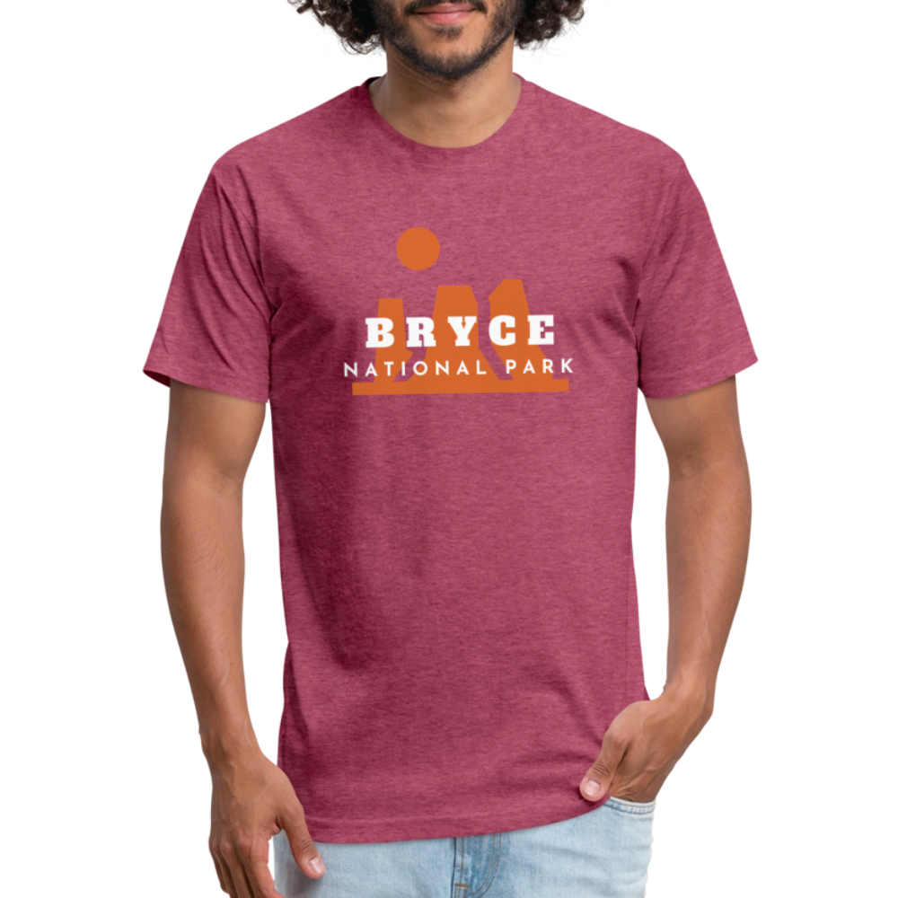 Bryce Canyon - Premium Graphic Tee - heather burgundy