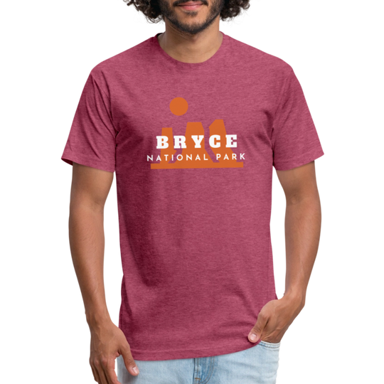 Bryce Canyon - Premium Graphic Tee - heather burgundy