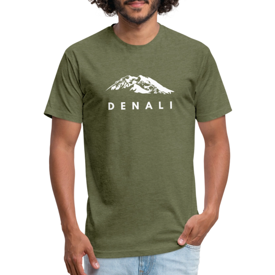 Denali - Premium Graphic Tee - heather military green