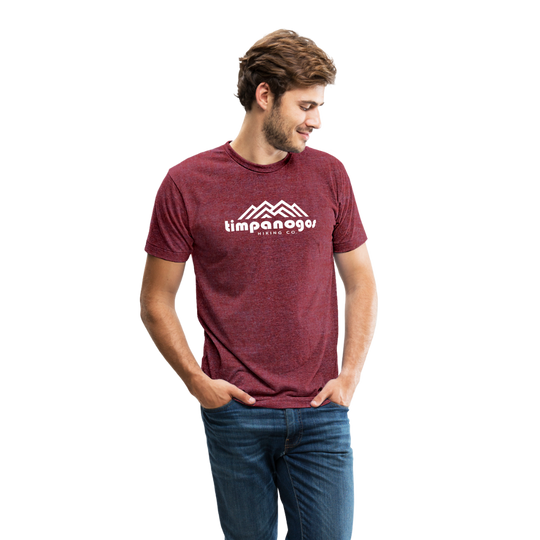 Timpanogos Hiking Co. (official) - Tri-Blend T-Shirt - heather cranberry