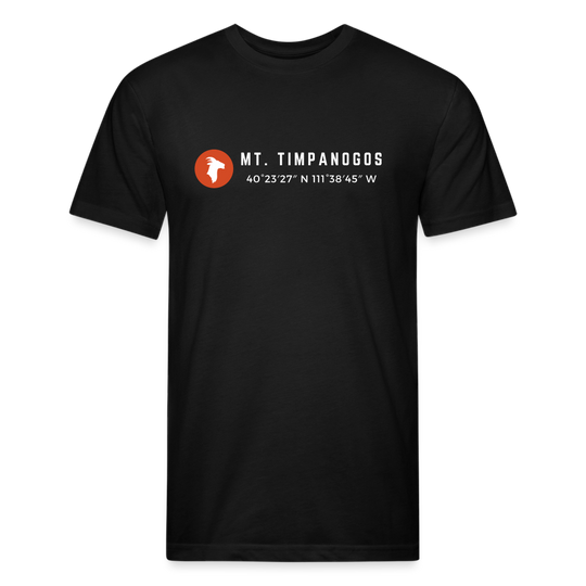 Mt. Timpanogos (Coordinates) - Premium Graphic Tee - black