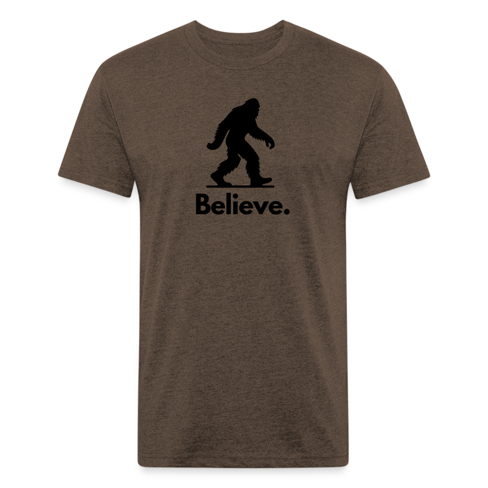 Believe (Bigfoot) - Premium Graphic Tee - heather espresso