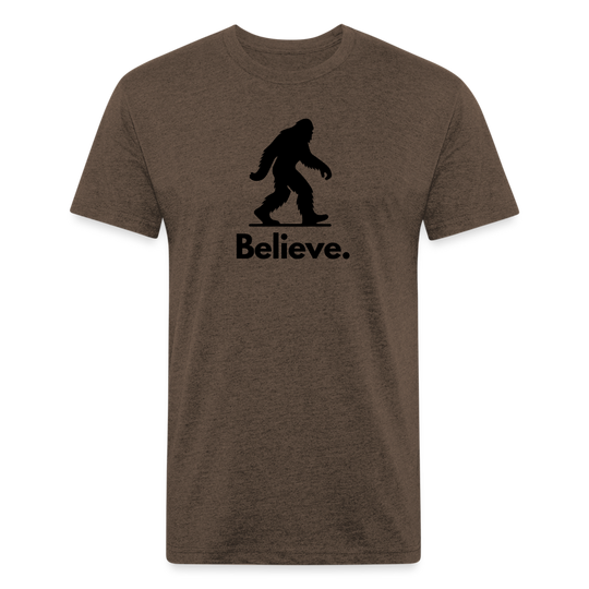 Believe (Bigfoot) - Premium Graphic Tee - heather espresso